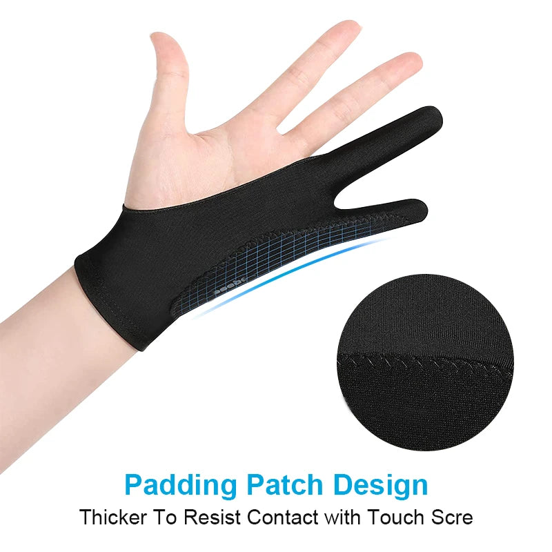 Aoiktye™ Artists Gloves 2 Pack - Palm Rejection Gloves