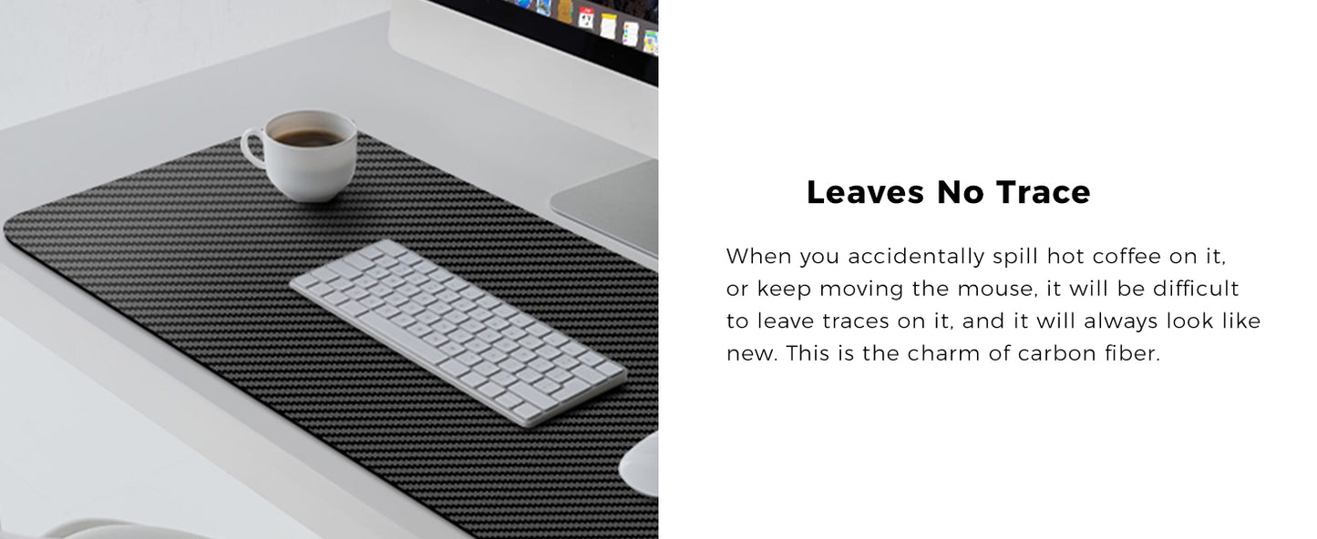 Handcrafted high-end carbon fiber extra-large mouse pad/desk mat, exclusively customized for geeks