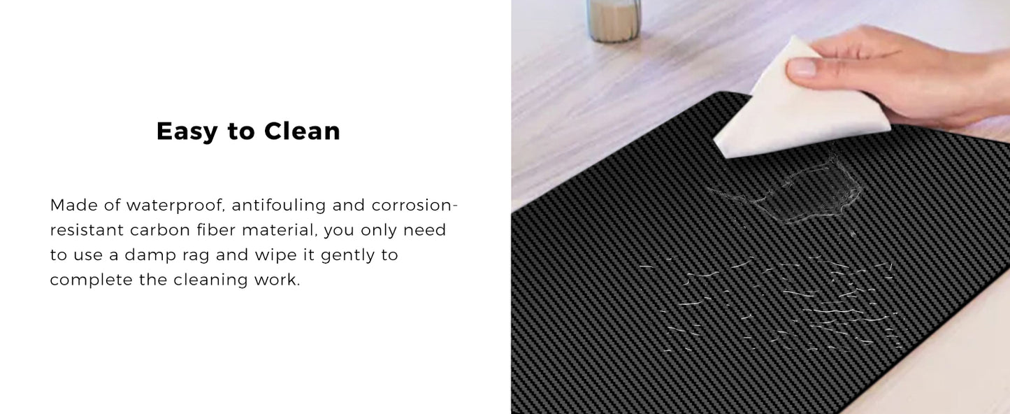 Handcrafted high-end carbon fiber extra-large mouse pad/desk mat, exclusively customized for geeks