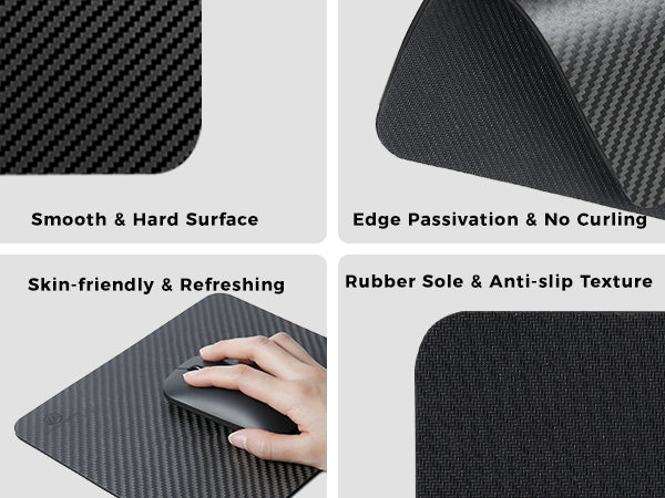 Handcrafted high-end carbon fiber extra-large mouse pad/desk mat, exclusively customized for geeks