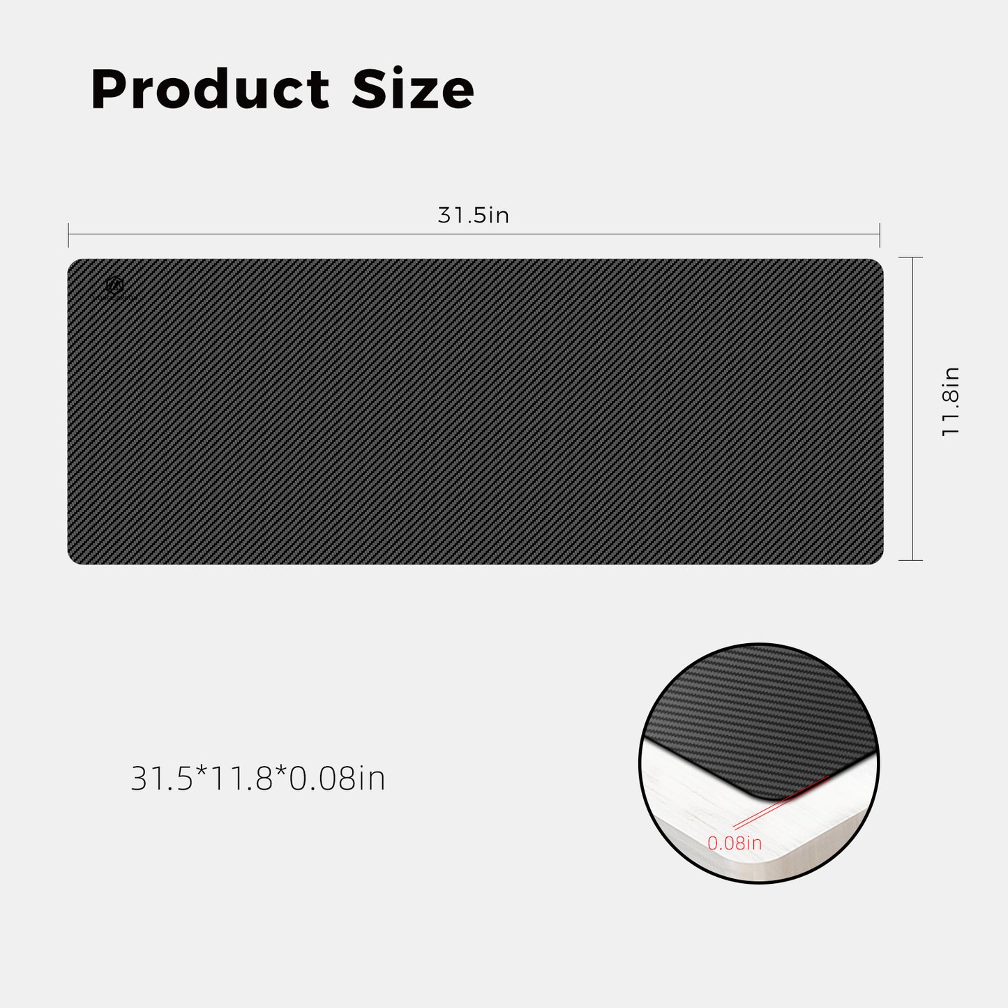 Handcrafted high-end carbon fiber extra-large mouse pad/desk mat, exclusively customized for geeks