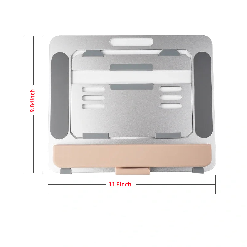 Aoiktye Suitable for iPad tablets within 13 inches, bracket with wrist rest aluminum alloy ipad, desktop bracket with adjustable angle and foldable