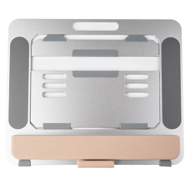 Aoiktye Suitable for iPad tablets within 13 inches, bracket with wrist rest aluminum alloy ipad, desktop bracket with adjustable angle and foldable