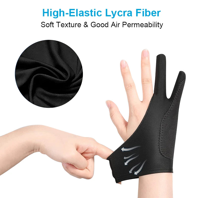 Aoiktye™ Artists Gloves 2 Pack - Palm Rejection Gloves