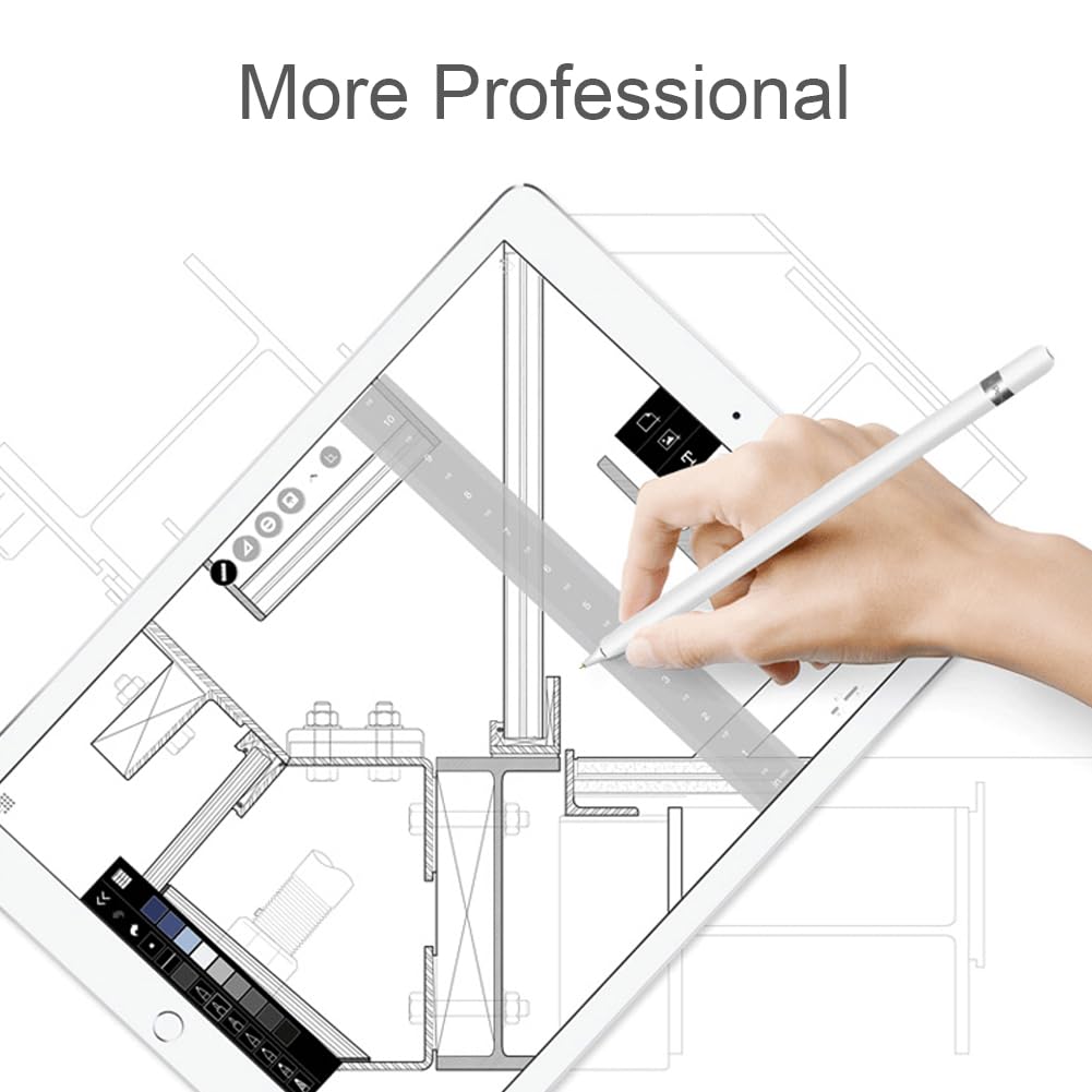 Upgraded Replacement Tips for Apple Pencil, Mix Metal Tips for Apple Pencil 2nd Generation/ 1st Gen/USB C/Pencil Pro Tips(4 Pack)