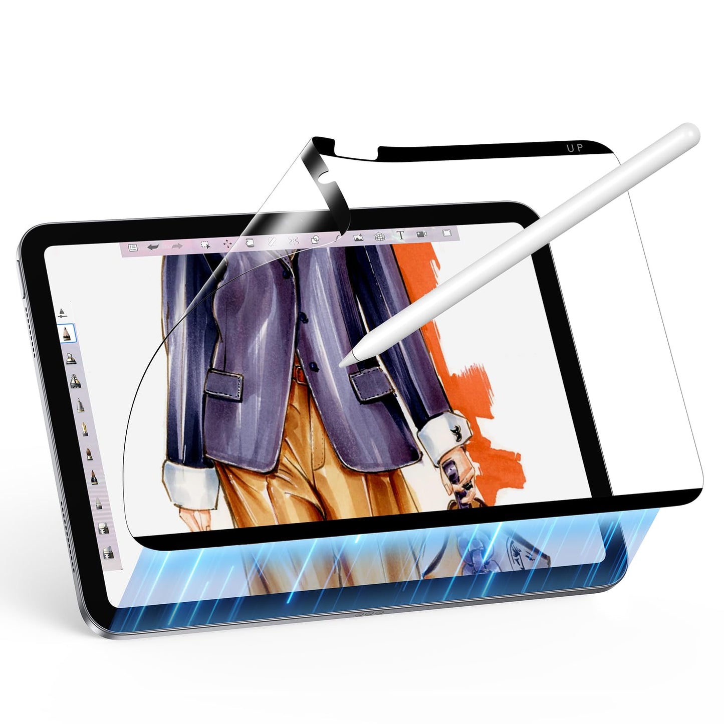 Aoiktye  ESR Paper-Feel Magnetic Screen Protector for iPad 11th/10th Generation A16 (11/10.9 Inch, 2025/2022), Write and Draw Like on Paper, Detachable and Reusable, Compatible with Tempered Film, Anti-Glare