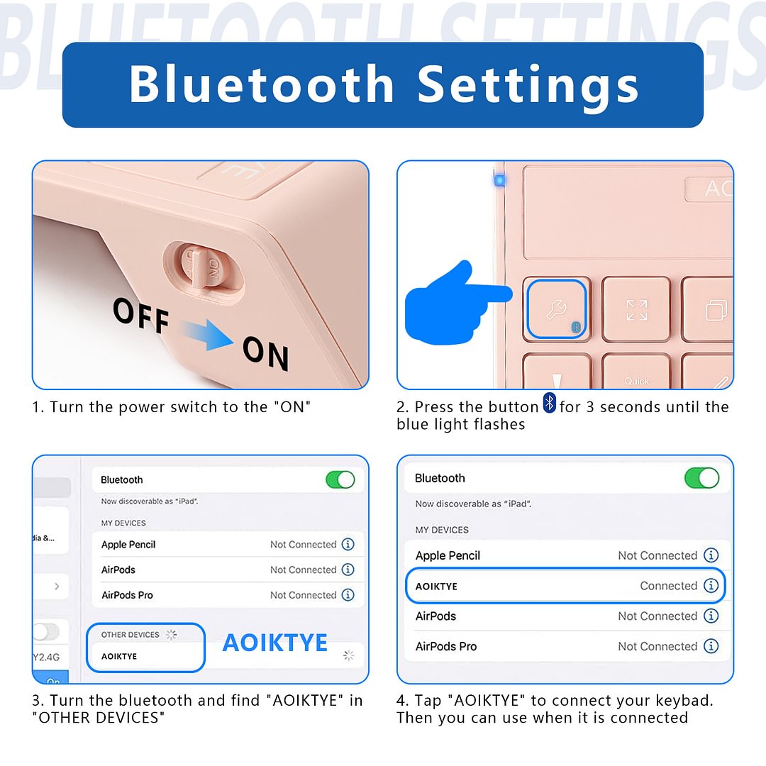 Aoiktye™ The second generation Procreate keyboard